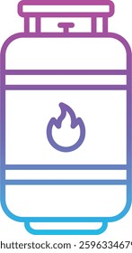 Gas Cylinder vector icon. Can be used for printing, mobile and web applications.