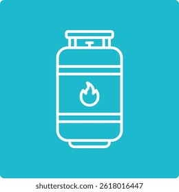 Gas Cylinder vector icon. Can be used for printing, mobile and web applications.