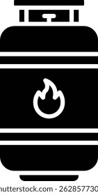 Gas Cylinder vector icon. Can be used for printing, mobile and web applications.