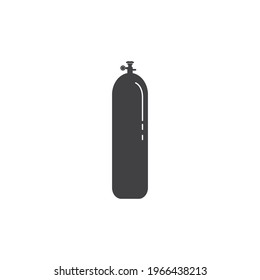 Gas cylinder vector icon illustration logo design template.