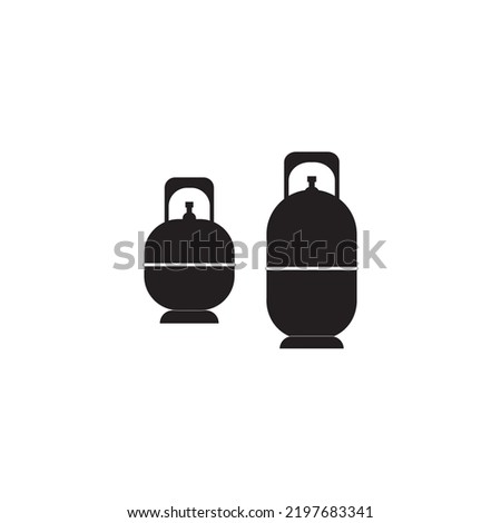 gas cylinders icon logo vector design template