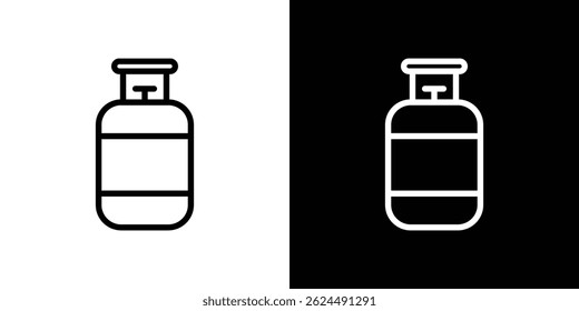 Ícone de cilindros de gás. Vetor de tipo de logotipo definido