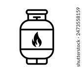 gas cylinders icon. Propane Gas Tank icon color editable