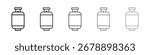 Gas cylinders icon vector collection. EPS 10
