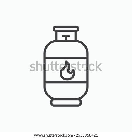Gas cylinders isolated icon. vector illustration.