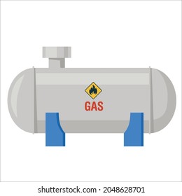 Botellas de gas. Tanques metálicos con oxígeno comprimido licuado industrial, petróleo, envases de gas propano GLP y botellas. Botellas de gas con alta presión y válvulas