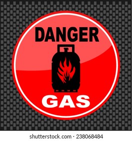gas, danger, sticker