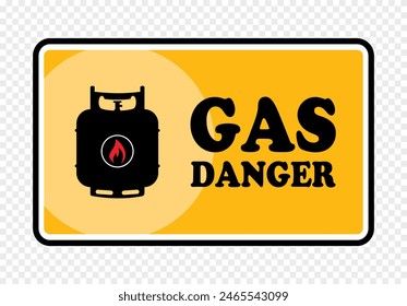 Gas, danger, sticker , vector illustration