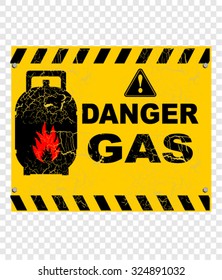 Gas, danger, vector