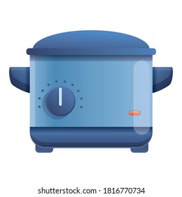 Gas deep fryer icon. Cartoon of gas deep fryer vector icon for web design isolated on white background
