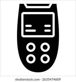 Elemento del icono del detector de gas para el diseño