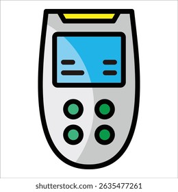 Elemento del icono del detector de gas para el diseño