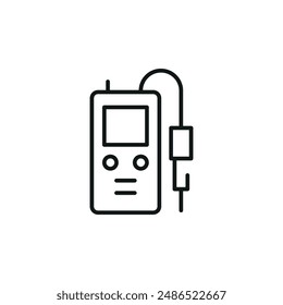 Gas detector icon. Simple gas detector icon for social media, app and web design. Vector illustration