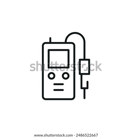 Gas detector icon. Simple gas detector icon for social media, app and web design. Vector illustration