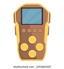 Gas detector system icon cartoon vector. Check device. Sensor natural