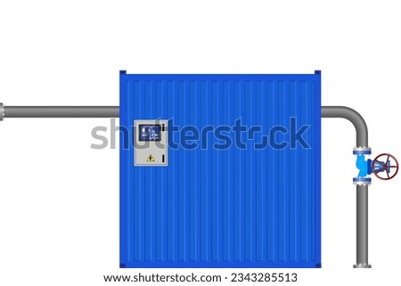 Gas distribution point. Control point of the gas station.