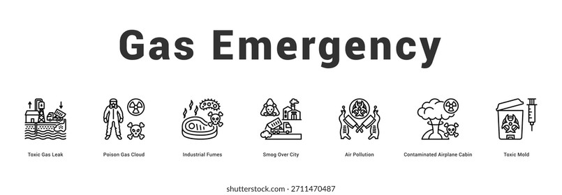 Ilustración de Anuncio de Web moderno y limpio con iconos temáticos para la comunicación visual