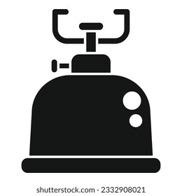 Gas equipment icon simple vector. Travel fire. Camp food