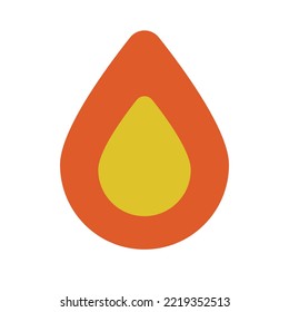 Gas fire icon. Energy. Vector.