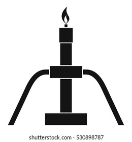 Gas flaring icon. Simple illustration of gas flaring vector icon for web