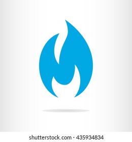 Gas flat icon. Abstract gas silhouette. Gas icon isolated on background
