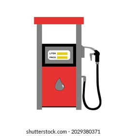 Gas Fuel Pump Petrol Filling Station Stock Vector (Royalty Free ...