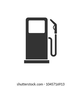Gas Fuel pump vector isolated. Petrol filling station icon.