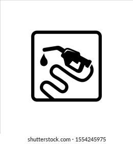 gas fuel station icon vector design. petroleum gasoline pump symbol icon