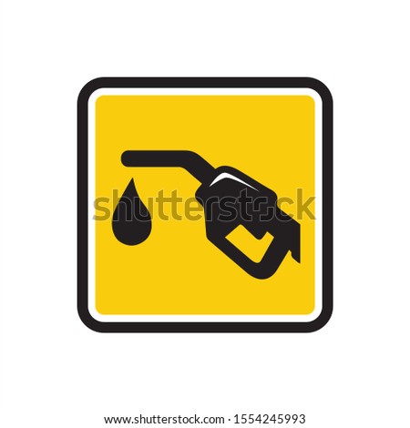 gas fuel station icon vector design. petroleum gasoline pump symbol icon