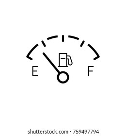 Gas Gage Icon Vector