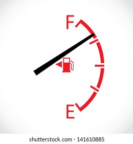 Gas Gage Isolated On A White Background