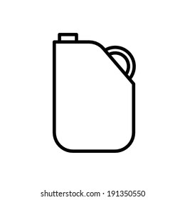 gas gallon outline vector