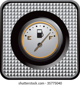 gálibo de gas en el icono de la web a cuadros