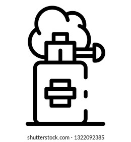 Gas grenade icon. Outline gas grenade vector icon for web design isolated on white background