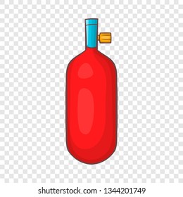 Gas hand grenade icon in cartoon style on a background for any web design 