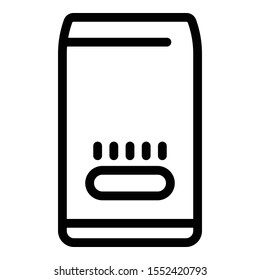 Gas heater icon. Outline gas heater vector icon for web design isolated on white background