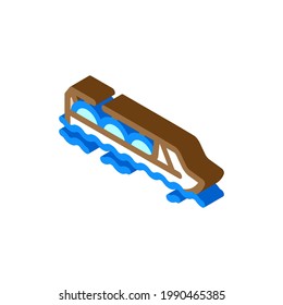 gas hydrogen carrier ship isometric icon vector. gas hydrogen carrier ship sign. isolated symbol illustration