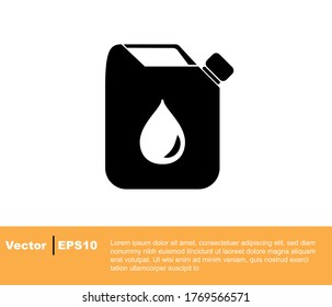 Gas icon isolated in white background. oil icon Vector illustration flat style icon.