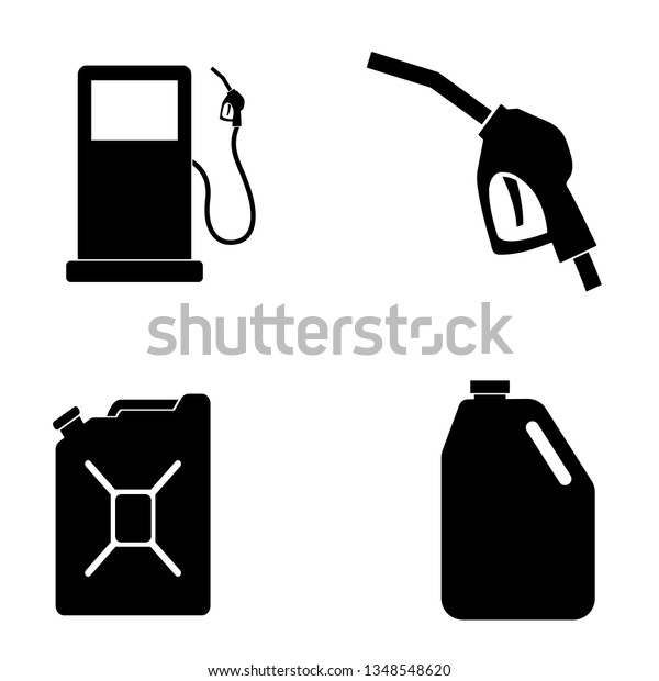 Gas Icon, logo\
isolated on white\
background