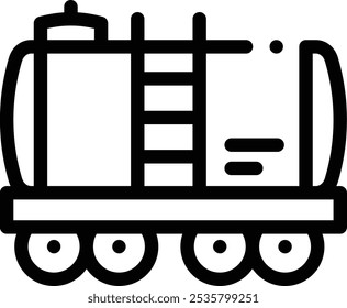 Icono de gas. Diseño De Estilo Lineal Delgado Aislado Sobre Fondo Blanco