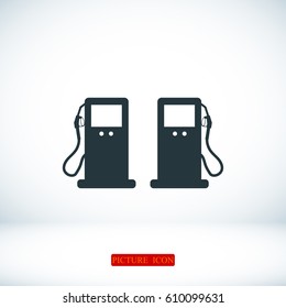 gas icon, vector best flat icon, EPS