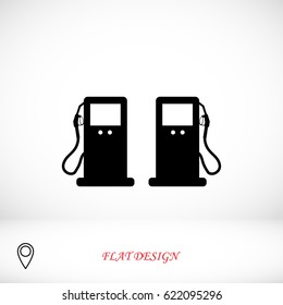 gas icon, vector best flat icon, EPS