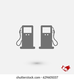 gas icon, vector best flat icon, EPS
