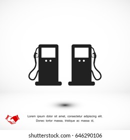 gas icon, vector best flat icon, EPS