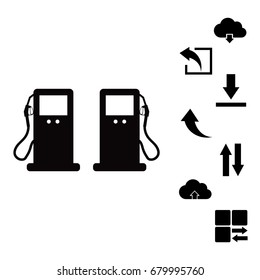 gas icon, vector best flat icon, EPS