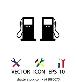 gas icon, vector best flat icon, EPS
