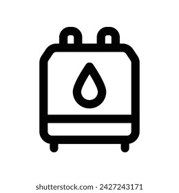 icono de gas. icono de línea vectorial para su sitio web, móvil, presentación y diseño de logotipo.
