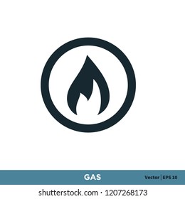 gas icon vector logo element
