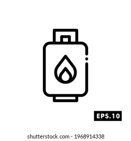Gas Industry line icon Vector. Gas  Icon or logo isolated sign symbol vector illustration template