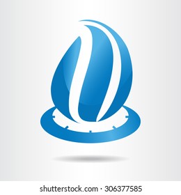Gas industry symbol. Fire Flame vector